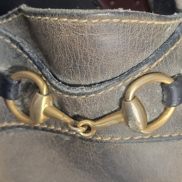 Gucci Classic Vintage Horsebit Leather Slip On Flat Driving Loafers Size 8.5M. main image 12